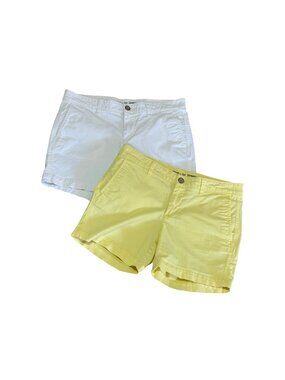KHAKIS BY GAP GIRLFRIEND 5 INCH SHORT BUNDLE 2 PCS WOMENS SIZE 0/25